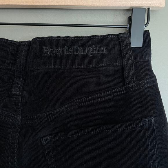 FAVORITE DAUGHTER Valentina Super High Waist Flare Corduroy Jean Meteorite Sz 25 - Picture 14 of 16
